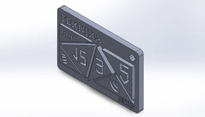 module porte clef 3D